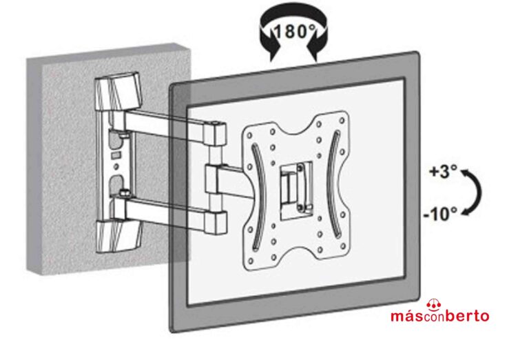 Soporte De Televisión Extensible 23-42″ LH1747