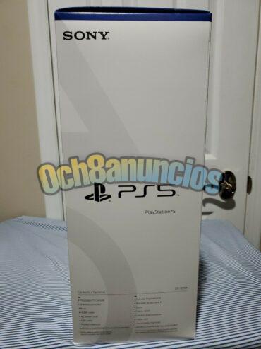 Consola Sony PS5 Digital Edition con controlador extra blanco