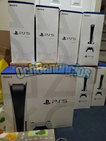 Consola Sony PS5 Digital Edition con controlador extra blanco