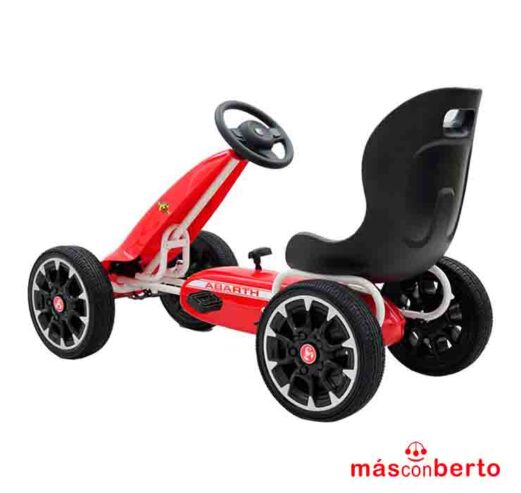 Mini-Kart-con-pedales-Abarth-Rojo-62530-2