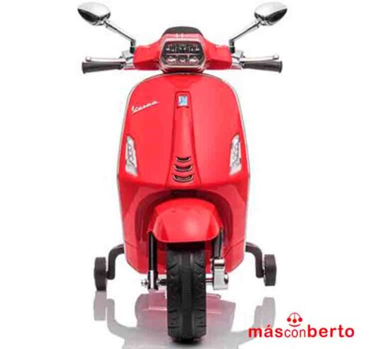 Moto Batería Vespa Roja 62544