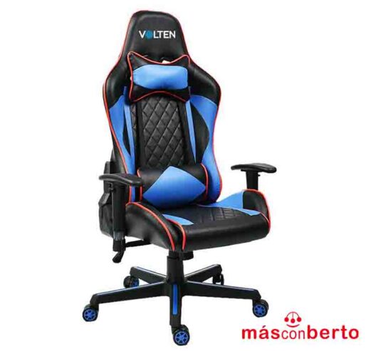 Silla-Gaming-VLFORCE1300-Negra-Azul-VL1508