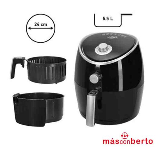 Freidora Aire Caliente 5.5 Litros 1.700W Larryhouse LH1817