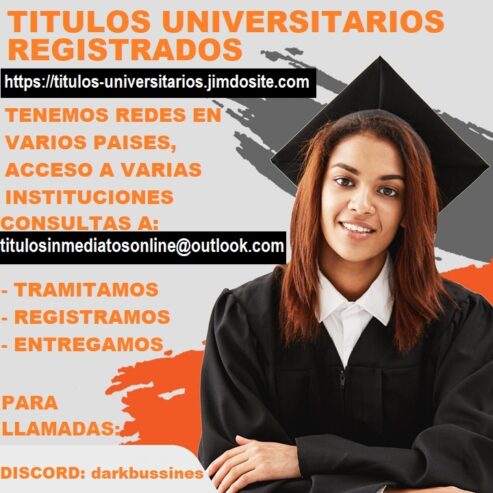 TITULOS UNIVERSITARIOS CON REGISTROS